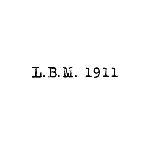 L.B.M. 1911