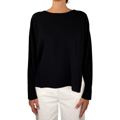Roberto Collina Maglia Donna Nero F03201309