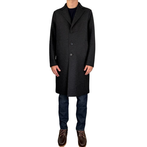 Harris Wharf London Cappotto Uomo Antracite CE9123MLK180