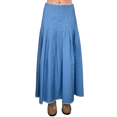 Via Masini 80 Gonne Donna Blu Chiaro M888BLK904