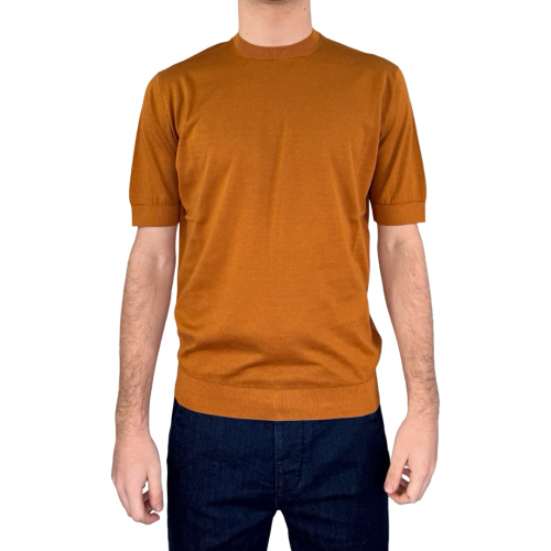 Filippo De Laurentiis Maglia Uomo Cognac GC1MCSU18RV180