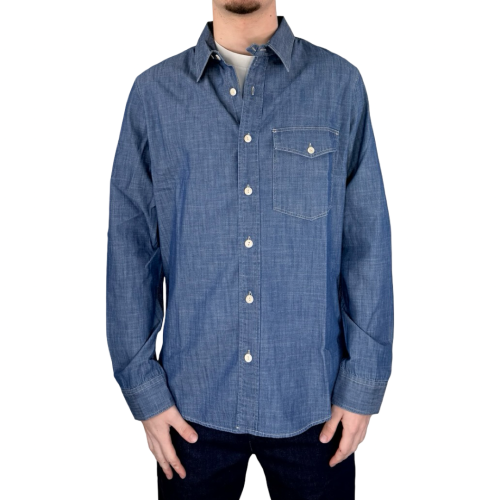 Tela Genova Camicie Uomo Denim Blu ARI1D042BLU