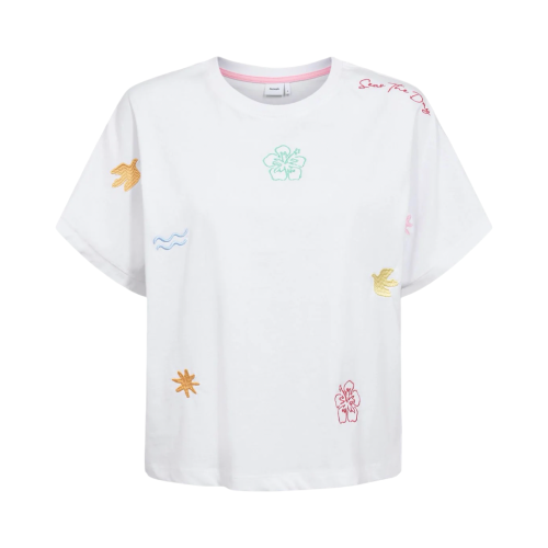 Numph T-shirt Donna Bright White 7068749000