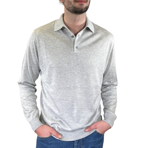 Filippo De Laurentiis Maglia Uomo Argento PL1MLSC8910