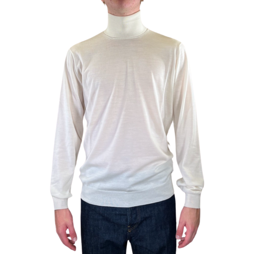 Filippo De Laurentiis Maglia Uomo Latte DV1MLRM16R020