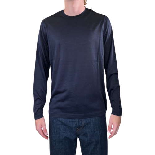Filippo De Laurentiis Maglia Uomo Blu TSMLJWOOL890