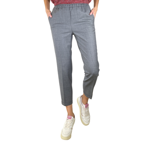 Via Masini 80 Pantaloni Donna Grigio Melange M722E
