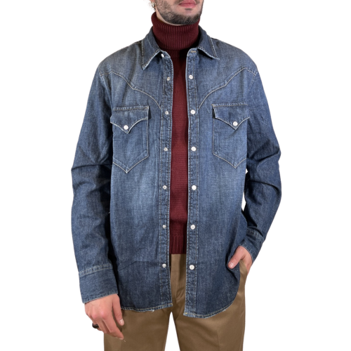Department 5 Camicie Uomo Denim Chiaro US5032TF57