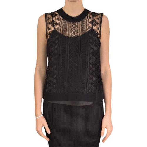 Roberto Collina Maglia Donna Nero T1201409