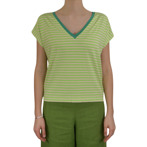 Niu' T-shirt Donna Righe 518J013OAS - 5.L