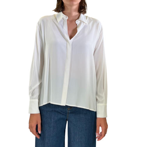 Niu' Camicie Donna Bianco Naturale 617T013SIL - 6.XL