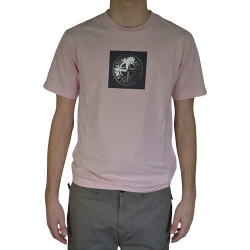 Stone Island T-shirt Uomo Rosa 80152NS83080
