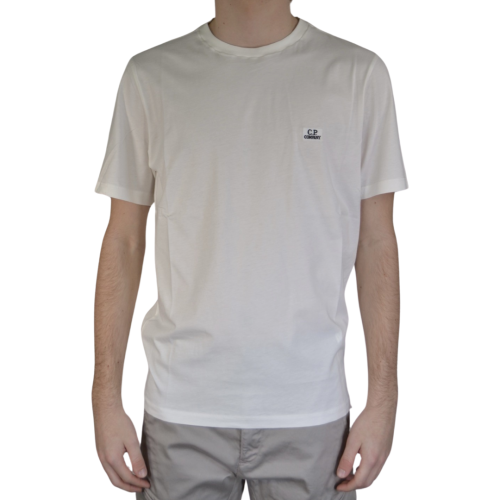 C.p. Company T-shirt Uomo Latte TS068A5100W103