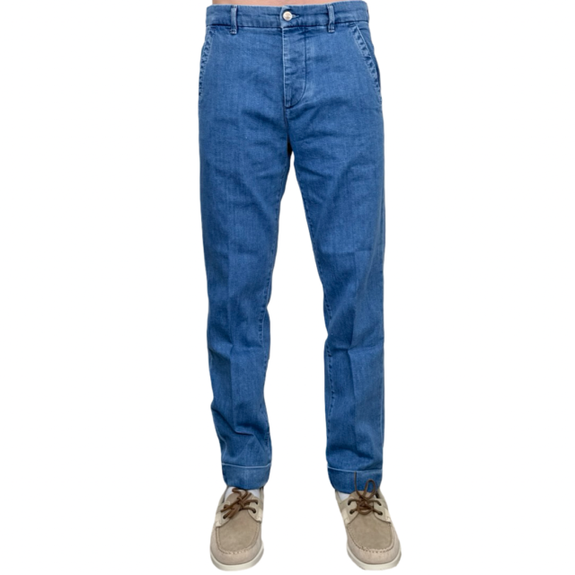 Care Label Pantaloni Uomo Denim Medio BREET104557803