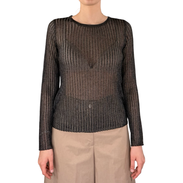 Roberto Collina Maglia Donna Nero X3700109